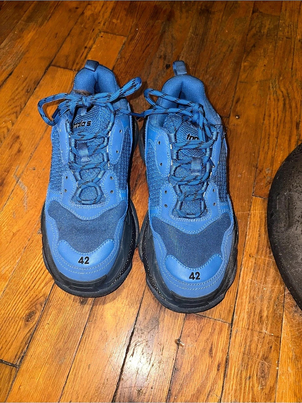 Balenciaga Triple S Clear Sole Blue Sneakers Blue EU 42